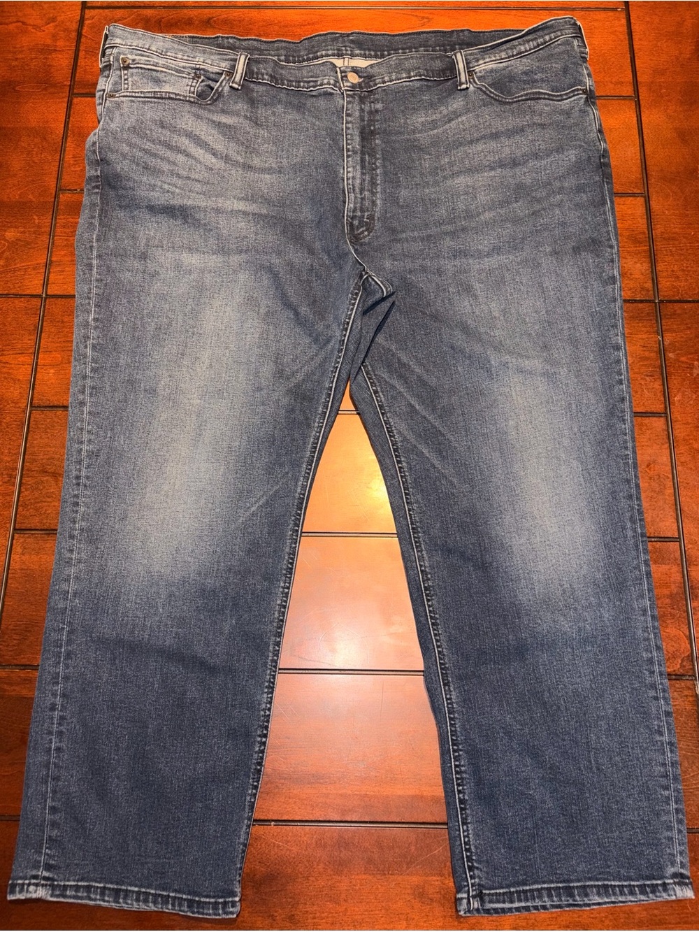 Levis 541 Athletic Taper Jeans Mens Size 52x30 Medium Wash Denim Blue Big/Tall